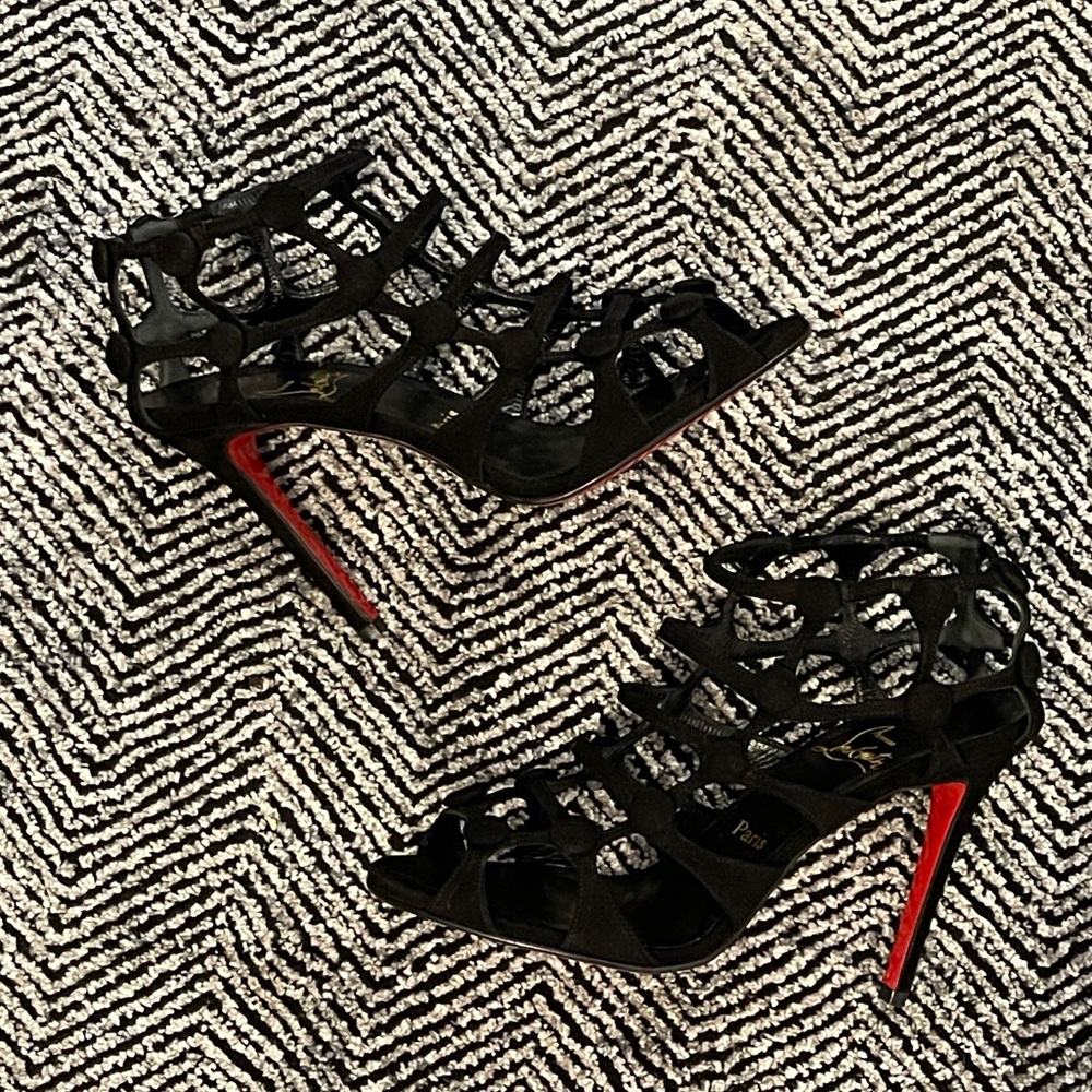 *SOLD* Christian Louboutin Black Suede Heels
